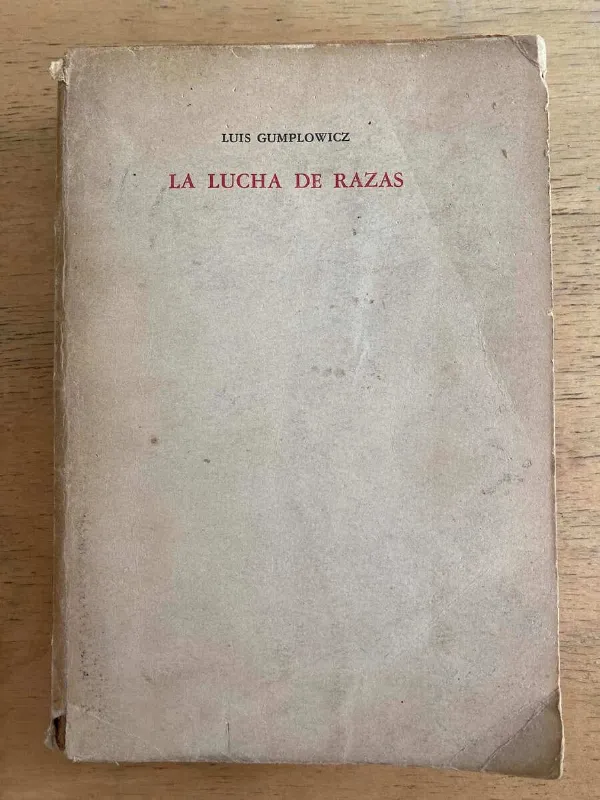 Tapa de La Lucha De Razas - Gumplowicz, Luis