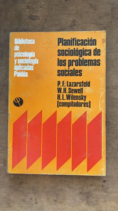 Planificacion sociologia de los problemas - Lazarsfeld; (P3