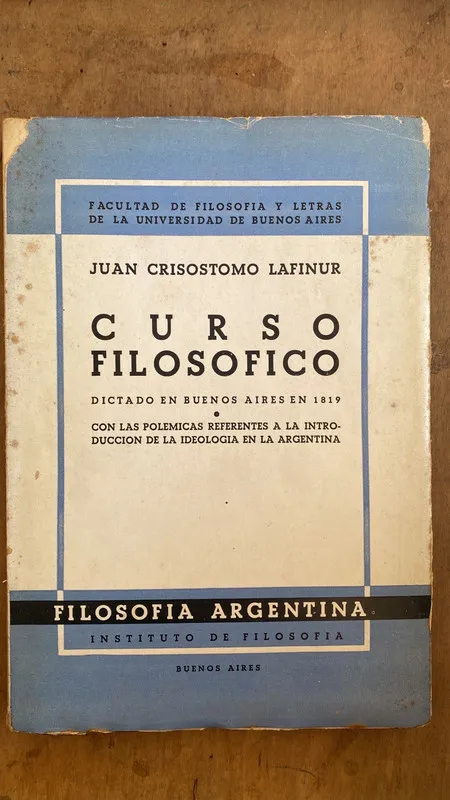 Curso Filosofico, dictado en bs as - Crisostomo Lafinur (C4