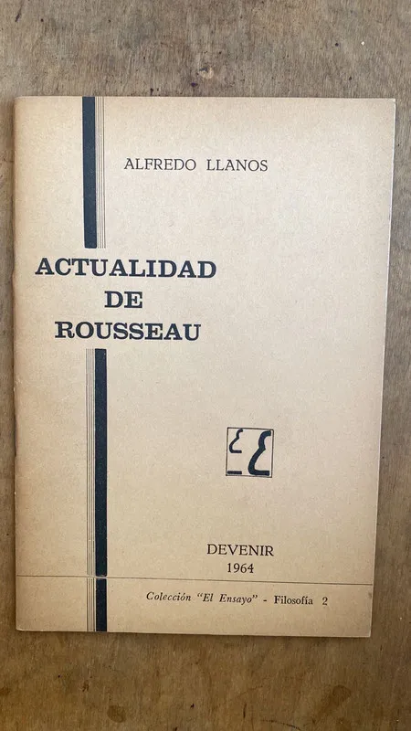 Actualidad de Rousseau - Llanos, Alfredo (C6)