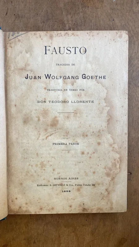 Fausto - Goethe, Juan Wolfgang (C6)