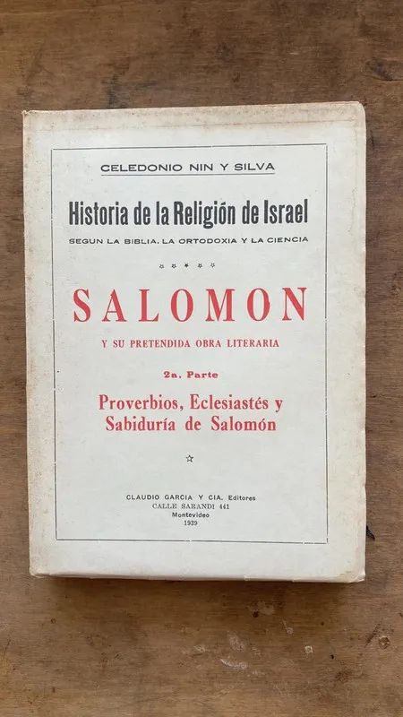 Salomon y su pretendida obra literaria - Nin y Silva (e1)