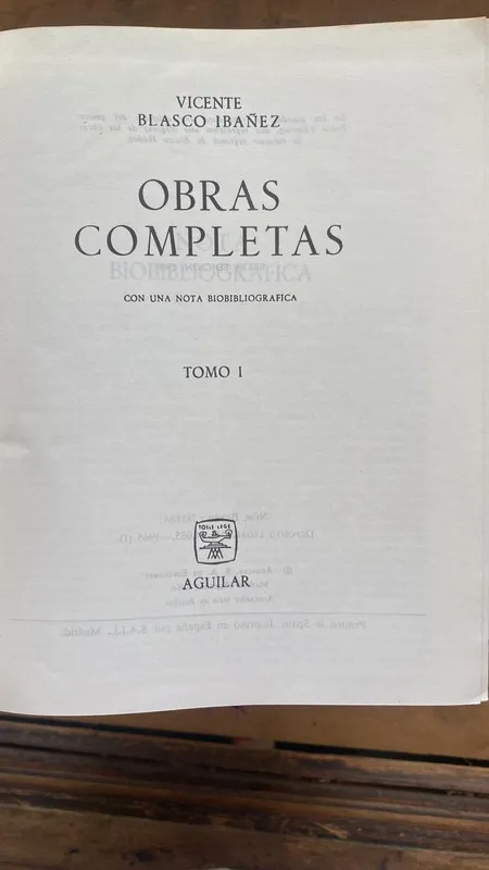 Obras completas - Blasco Ibañez, V. (N1)