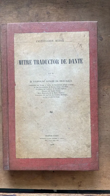 Mitre traductor de Dante - Longhi de Bracaglia (k1)